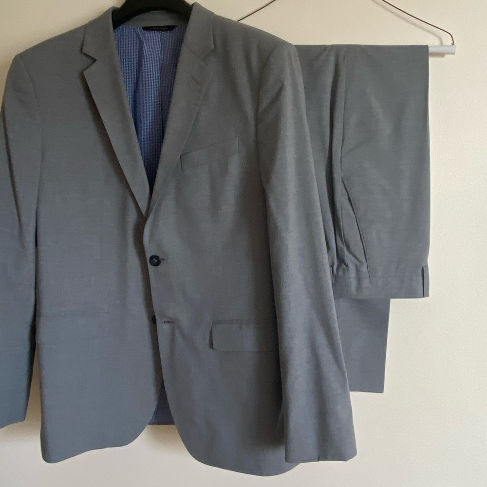 Grey Men’s Suit- Banana Republic- Worn Once!